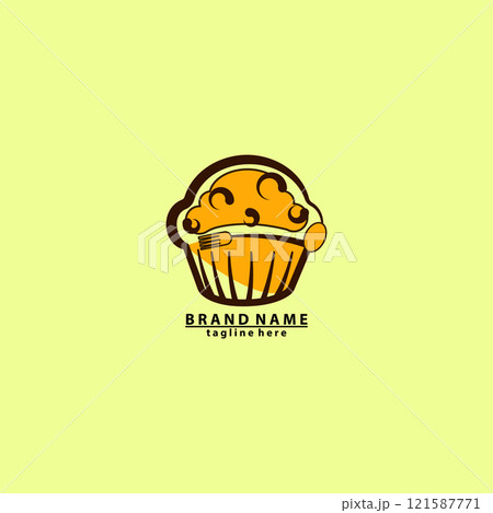 cup cake bakery logo template element design vector cup cake bakery logo template element design vector 121587771