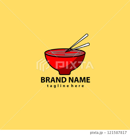 noodles icon logo design template vector 121587817
