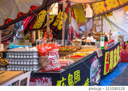 屋台 出店 露店 お祭り 屋台 出店 露店 お祭り 121588128