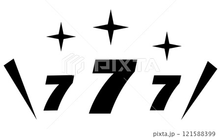 ラッキーセブン 黒 121588399