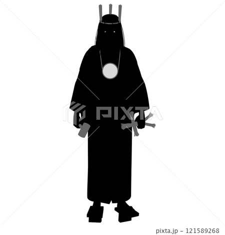 丑の刻参りをする女性 丑の刻参りをする女性 121589268