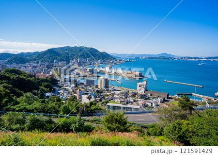 和布刈第2展望台から見る門司港の風景 和布刈第2展望台から見る門司港の風景 121591429