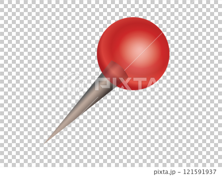 Red round head location pushpin icon Red round head location pushpin icon 121591937