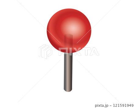 Red round head location pushpin icon Red round head location pushpin icon 121591949