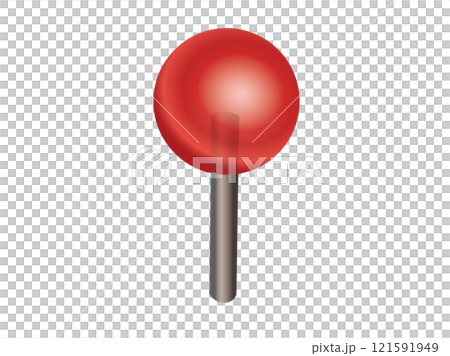 Red round head location pushpin icon Red round head location pushpin icon 121591949