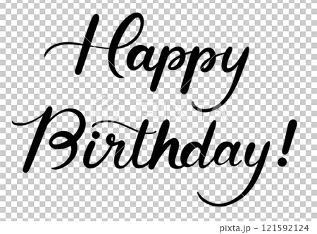 Happy Birthday! Handwriting 121592124