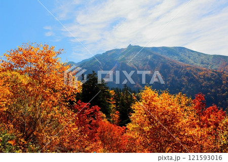 北海道紀行 10月上旬の十勝岳連峰 秋の十勝岳 紅葉の十勝岳 十勝岳温泉からの十勝岳連峰 北海道紀行 10月上旬の十勝岳連峰 秋の十勝岳 紅葉の十勝岳 十勝岳温泉からの十勝岳連峰 121593016