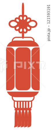 中国の春節の灯籠のベクターイラスト 121593191