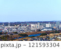 豊田市の風景　スカイホール豊田　市街地　2025年1月1日撮影 121593304