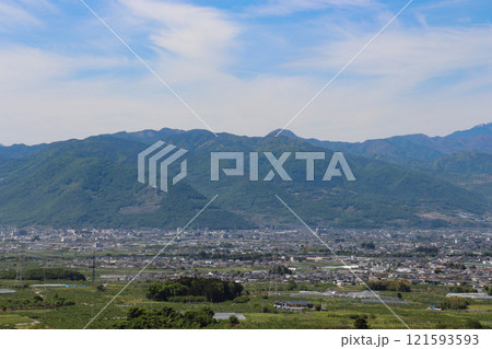 笛吹市の街並み（山梨県笛吹市） 121593593