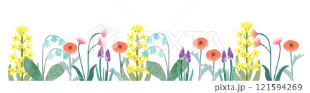 草花の背景イラスト 121594269