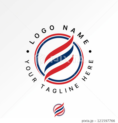 Logo design graphic concept creative premium vector stock image graphic three wave flag initial E font circle connect monogram typography sport tech Logo design graphic concept creative premium vector stock image graphic three wave flag initial E font circle connect monogram typography sport tech 121597766