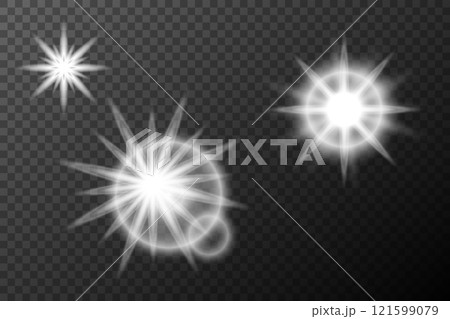 vector illustration of a glowing light effect 121599079