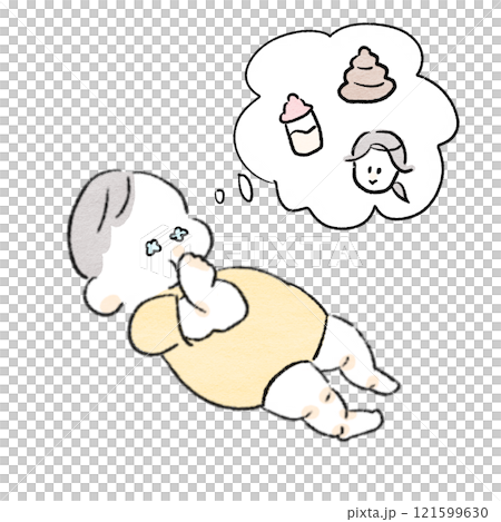 泣いている赤ちゃん 121599630