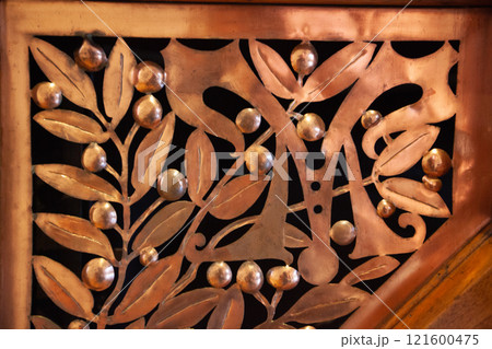 Casa Vicens by Gaudi showcases intricate metallic details in Spain's architectural masterpiece from the 19th century Casa Vicens by Gaudi showcases intricate metallic details in Spain's architectural masterpiece from the 19th century 121600475