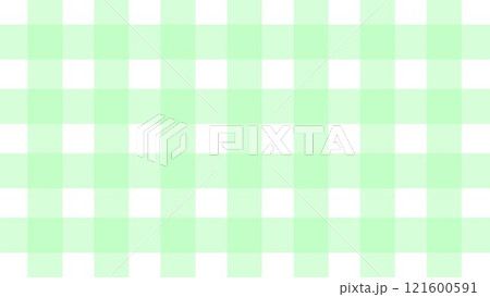 グリーンのチェック柄のシンプルな背景 121600591