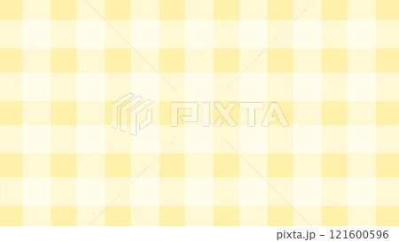 オレンジと黄色のチェック柄の背景 121600596