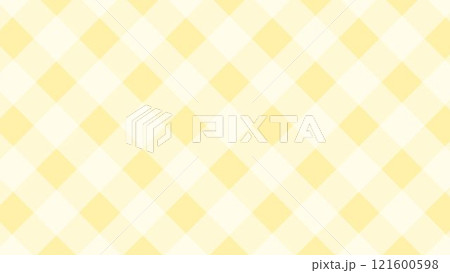 オレンジと黄色のチェック柄の背景 121600598