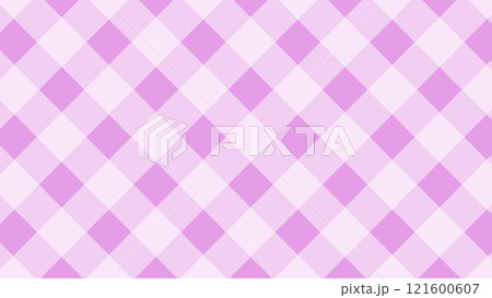 ピンクのチェック柄のシンプルな背景 121600607