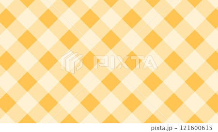 オレンジと黄色のチェック柄の背景 オレンジと黄色のチェック柄の背景 121600615