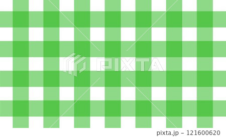 グリーンのチェック柄のシンプルな背景 121600620