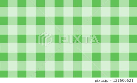グリーンのチェック柄のシンプルな背景 121600621