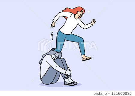 Psychological revival for young woman, gotten rid of mental problems and troubles 121600856