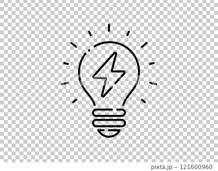 Electricity, power generation icon light bulb vector illustration 121600960