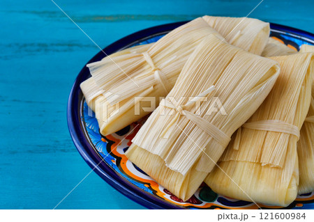 メキシコ料理　タマレス　Mexican Tamales 121600984