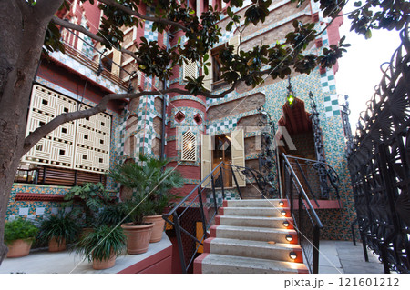 Casa Vicens by Gaudi, a masterpiece of Spanish architecture in Barcelona Casa Vicens by Gaudi, a masterpiece of Spanish architecture in Barcelona 121601212