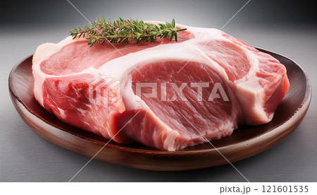 新鮮な豚ブロック肉3 121601535