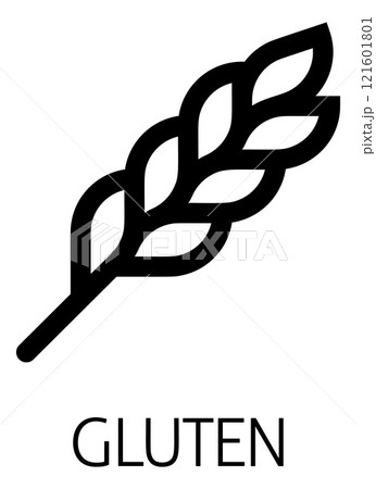 Wheat Plant Gluten Food Icon Concept 121601801