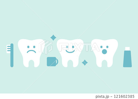 歯のアイコンイラスト 121602385
