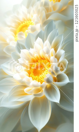 Elegant White Lily Flower with Yellow Center Detail 121603025