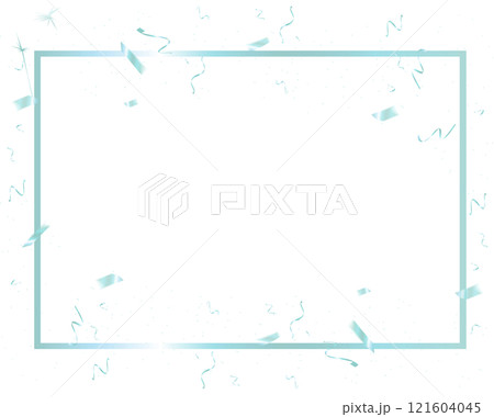 Baby blue border transparent background for party, New Year, Christmas Eve countdown celebration events 121604045