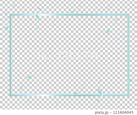 Baby blue border transparent background for party, New Year, Christmas Eve countdown celebration events 121604045