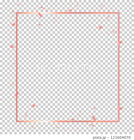 Pink square border transparent background for party, New Year, Christmas Eve countdown celebration events Pink square border transparent background for party, New Year, Christmas Eve countdown celebration events 121604070