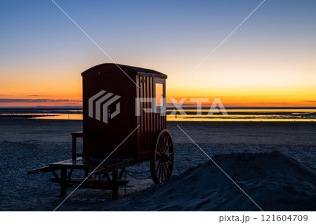 Borkum, East Frisia, North Sea in Lower Saxony, Germany 121604709