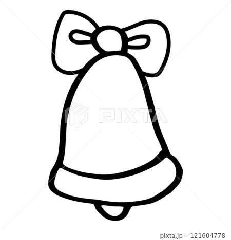 The bell in doodle style 121604778