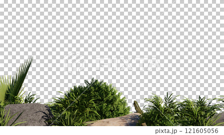 vegetation nature plant green natural environment foliage background 3d render. landscape tree jungle summer forest leaf tropical garden ecology grass. flora isolated park bush wild tropic. vegetation nature plant green natural environment foliage background 3d render. landscape tree jungle summer forest leaf tropical garden ecology grass. flora isolated park bush wild tropic. 121605056