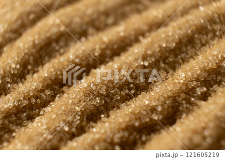 Abstract Cooking Background, Brown Cane Sugar Texture. Abstract Cooking Background, Brown Cane Sugar Texture. 121605219