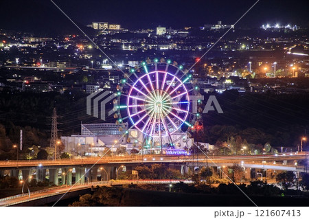 各務原市、河川環境楽園オアシスパークの夜景 各務原市、河川環境楽園オアシスパークの夜景 121607413