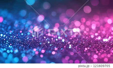 a sparkling gradient of blue and purple glitter with a soft bokeh effect a sparkling gradient of blue and purple glitter with a soft bokeh effect 121609705
