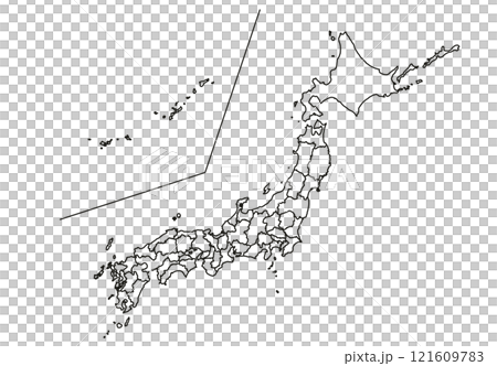 Japanese background map 121609783