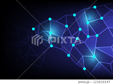 Abstract background with geometric wireframe 121610147