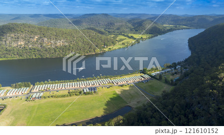 A large holiday park and recreational area on the Hawkesbury River A large holiday park and recreational area on the Hawkesbury River 121610152