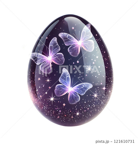Easter egg with butterfly 121610731