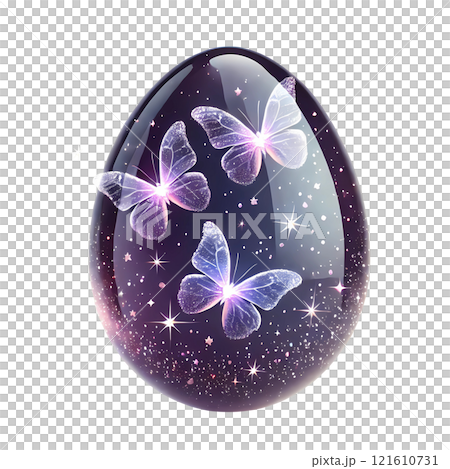 Easter egg with butterfly 121610731