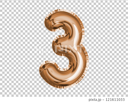 Bronze number three air balloon for baby shower celebrate decoration party Bronze number three air balloon for baby shower celebrate decoration party 121611033