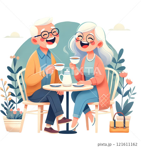 old couple in cafe 121611162